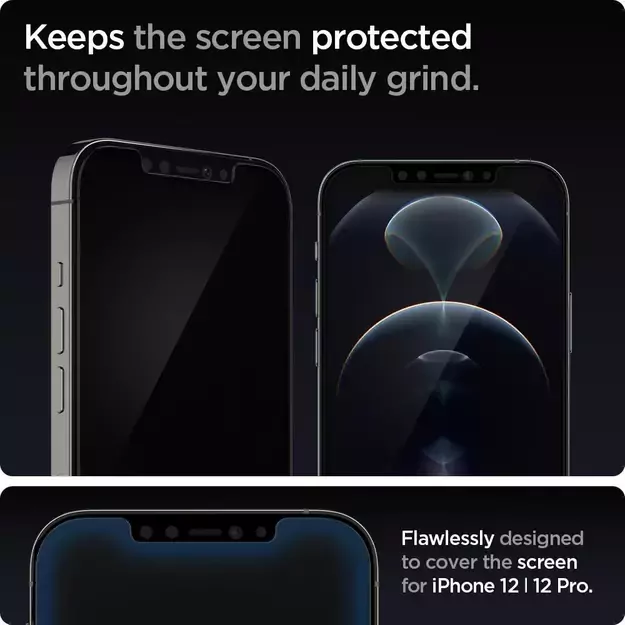 Spigen Glas.tR EZ Fit Tempered Glass for iPhone 12 / iPhone 12 Pro - 2 pcs. 16
