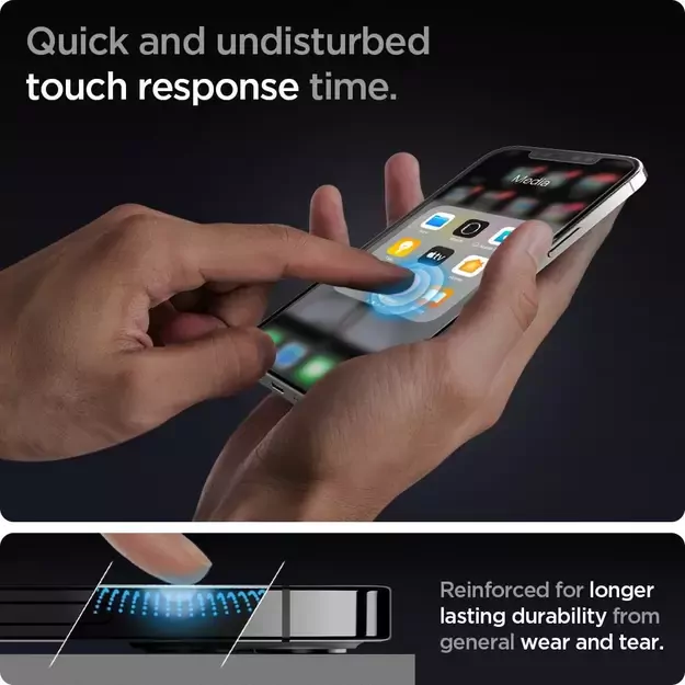 Spigen Glas.tR EZ Fit Tempered Glass for iPhone 12 / iPhone 12 Pro - 2 pcs. 17