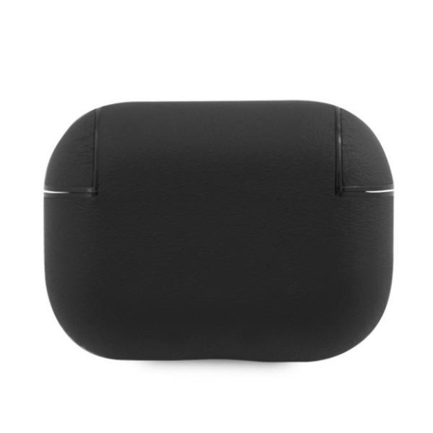BMW BMAPSSLBK AirPods Pro cover czarny/black Geniune Leather Silver Logo 1