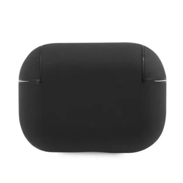 BMW BMAPSSLBK AirPods Pro cover czarny/black Geniune Leather Silver Logo 3