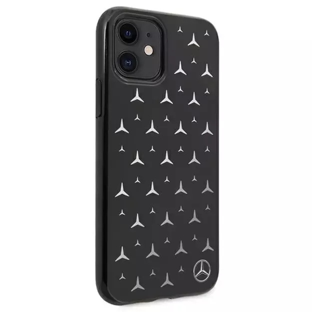 Mercedes MEHCN61ESPBK iPhone 11 6,1  / Xr czarny/black hardcase Silver Stars Pattern 10