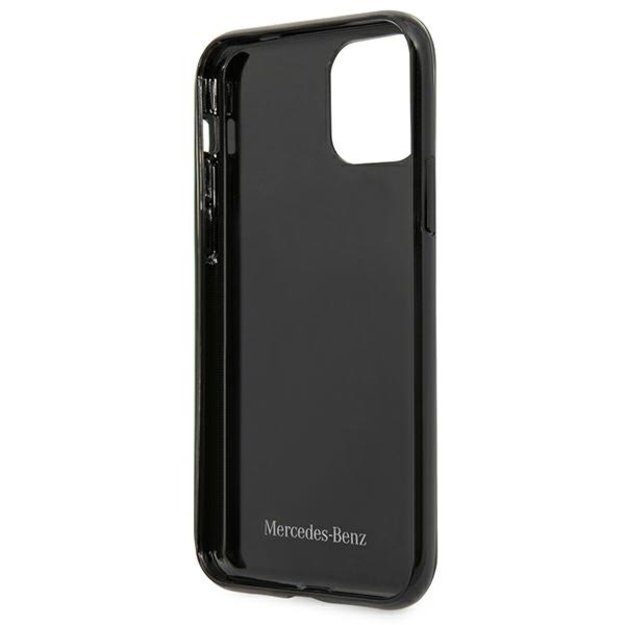 Mercedes MEHCN61ESPBK iPhone 11 6,1  / Xr czarny/black hardcase Silver Stars Pattern 3