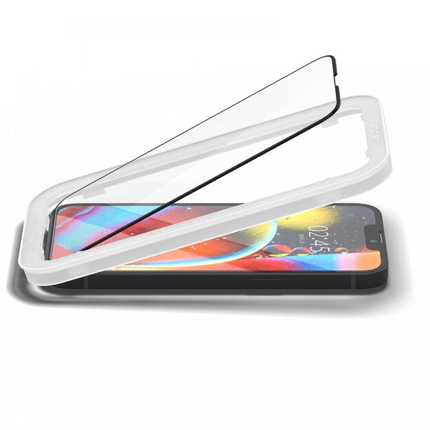 Spigen ALM Glass FC Tempered Glass for iPhone 13 / 13 Pro / 14 / 16e - Black 2 pcs. 2