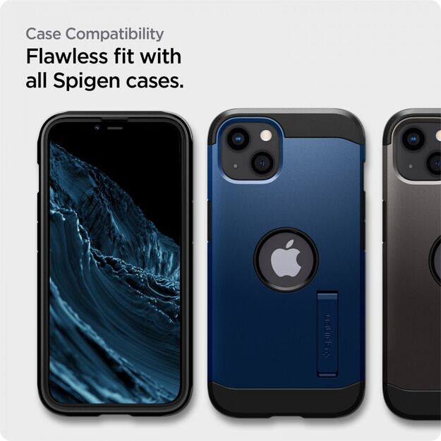 Spigen ALM Glass FC Tempered Glass for iPhone 13 / 13 Pro / 14 / 16e - Black 2 pcs. 7