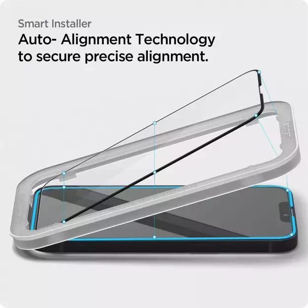 Spigen ALM Glass FC Tempered Glass for iPhone 13 / 13 Pro / 14 / 16e - Black 2 pcs. 13