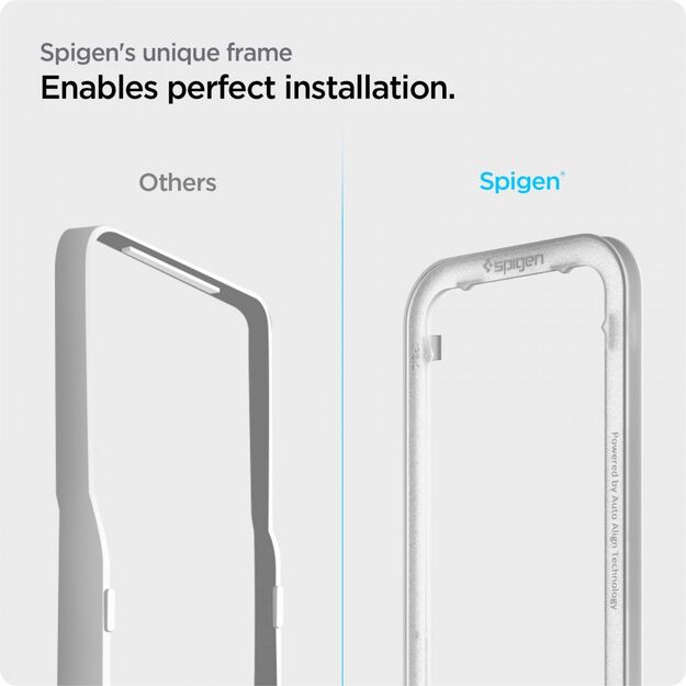 Spigen ALM Glass FC Tempered Glass for iPhone 13 / 13 Pro / 14 / 16e - Black 2 pcs. 5