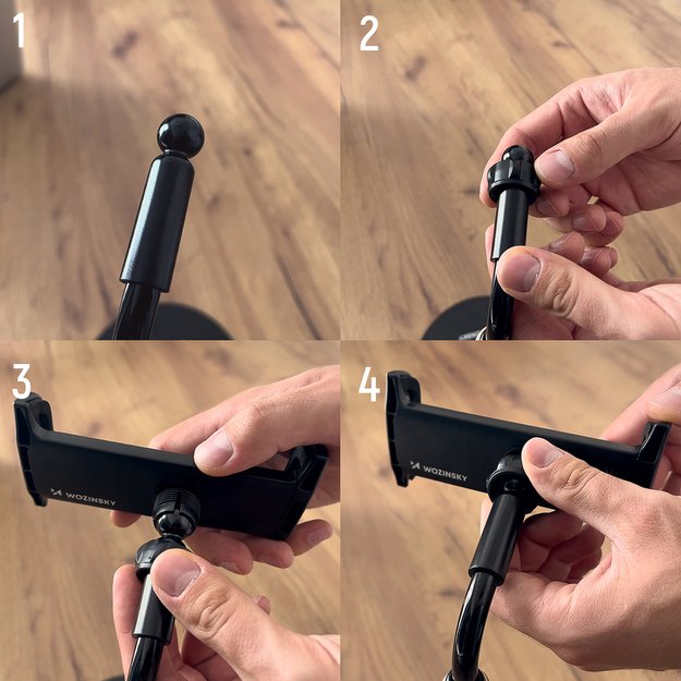 [RETURNED ITEM] Wozinsky stand for tablet and phone on the desk black (WTHBK4) 13