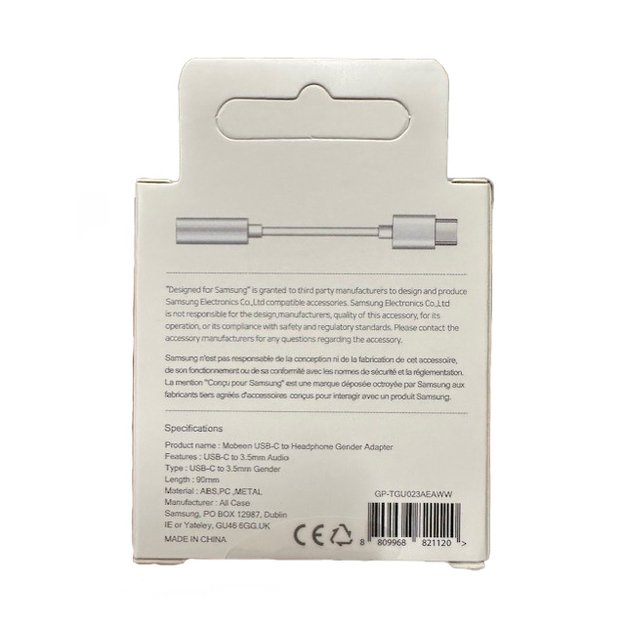 Samsung GP-TGU023AE DAC USB-C to 3.5mm mini jack adapter - white 2