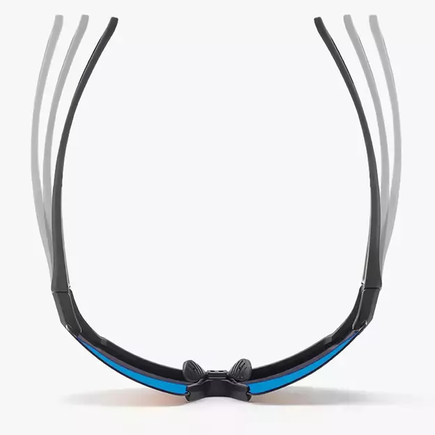 Rockbros Polarized Cycling Glasses with UV Protection and Corrective Insert Blue Lenses - Black 13