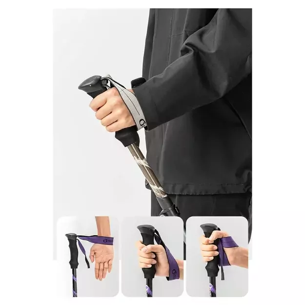 Qunature Nordic Walking Trekking Pole Aluminum 110 - 130 cm 1 pc. - Brown 10