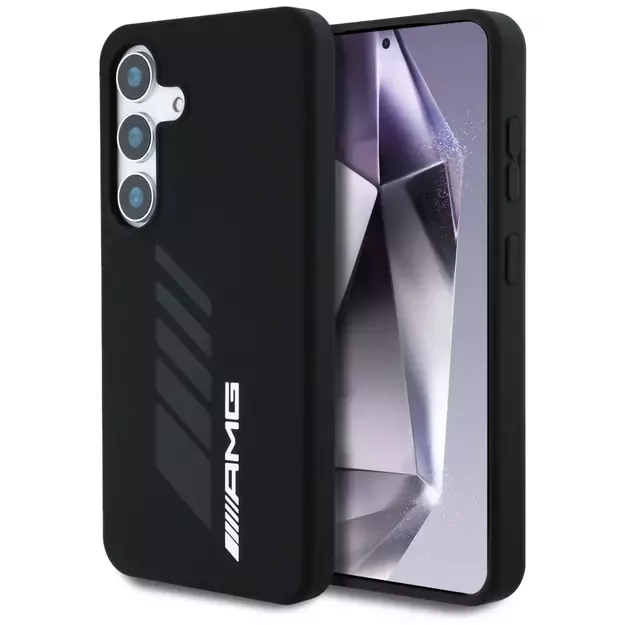 AMG Oversize Rhombs MagSafe Case for Samsung Galaxy S25 - Black