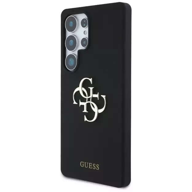 Guess Silicone Big 4G Logo Bottom Script case for Samsung Galaxy S25 Ultra - black 1