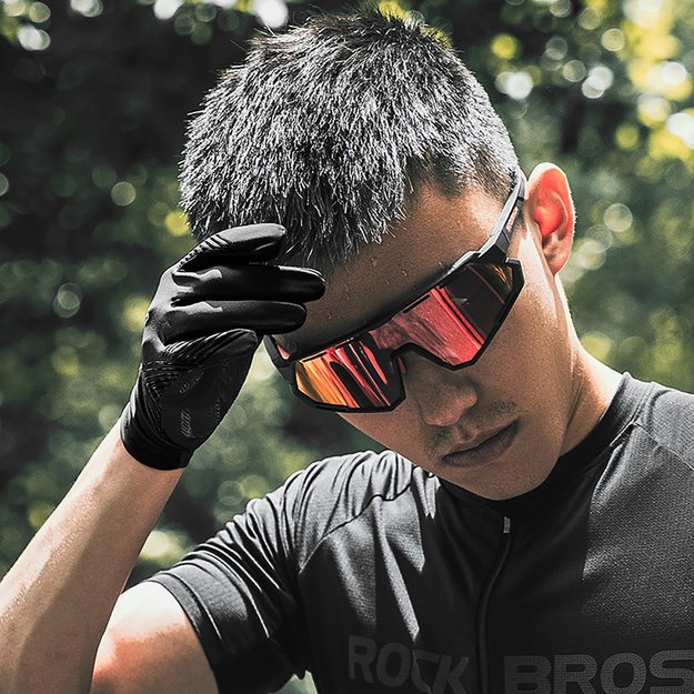 Rockbros cycling gloves spring/summer/autumn, full, size: M - black 16