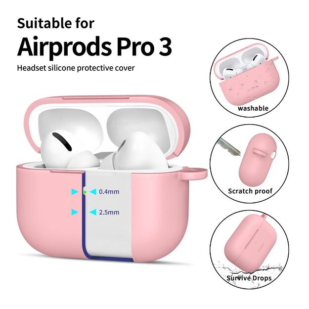 Tech-Protect Silicone Hook Case for AirPods Pro - Pink 3
