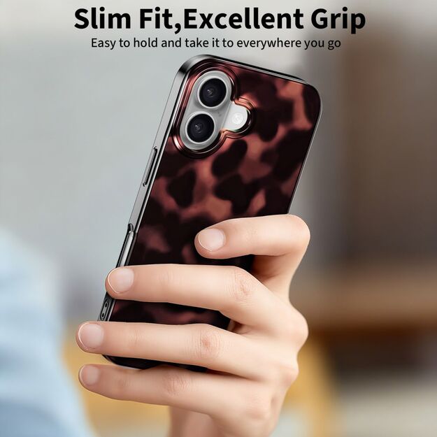 Tech-Protect Lamano MagSafe case for iPhone 16 - black and red 7