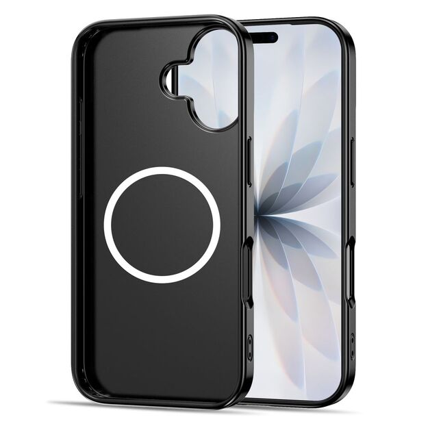 Tech-Protect Lamano MagSafe case for iPhone 16 - black and red 3