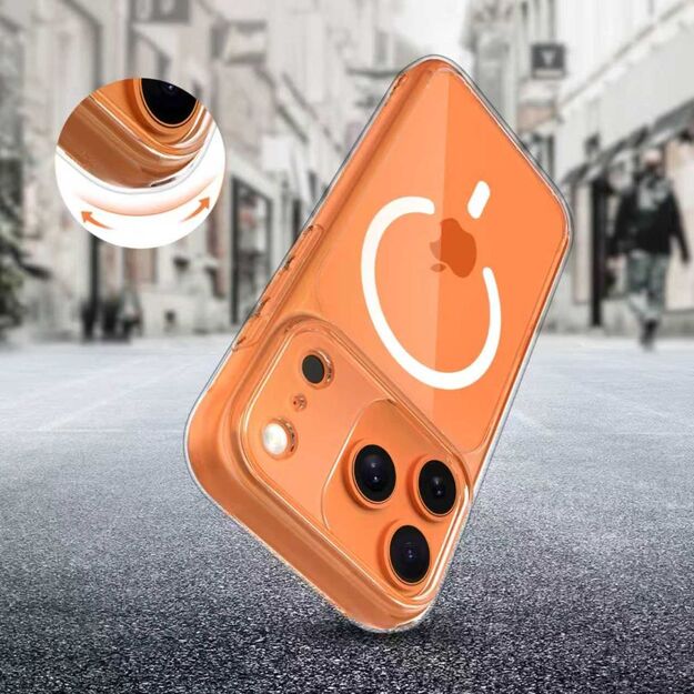 Tech-Protect Magpeak Magsafe CC Case for iPhone 17 Pro Max - Clear 5