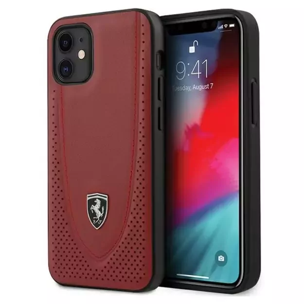 Ferrari FEOGOHCP12SRE iPhone 12 mini 5.4&quot  red/red hardcase Off Track Perforated