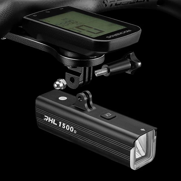 Rockbros RHL1500 front bicycle light 5000mAh 1500lm IPX6 - black 13