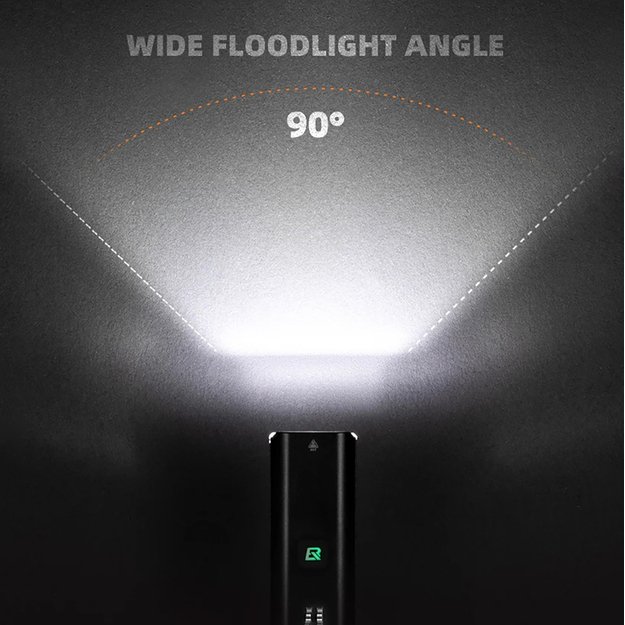 Rockbros RHL1500 front bicycle light 5000mAh 1500lm IPX6 - black 8