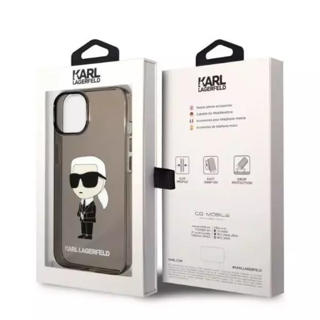 Karl Lagerfeld Ikonik Karl case for iPhone 14 Plus - black 14