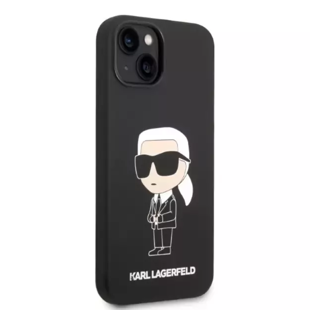 Karl Lagerfeld Silicone Ikonik case for iPhone 14 Plus - black 3