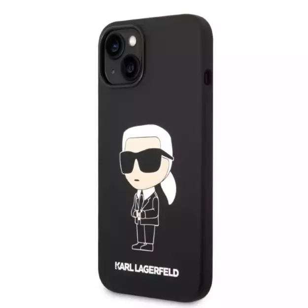 Karl Lagerfeld Silicone Ikonik case for iPhone 14 Plus - black 1