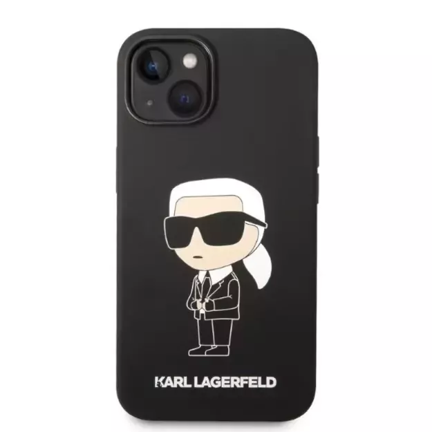 Karl Lagerfeld Silicone Ikonik case for iPhone 14 Plus - black 2