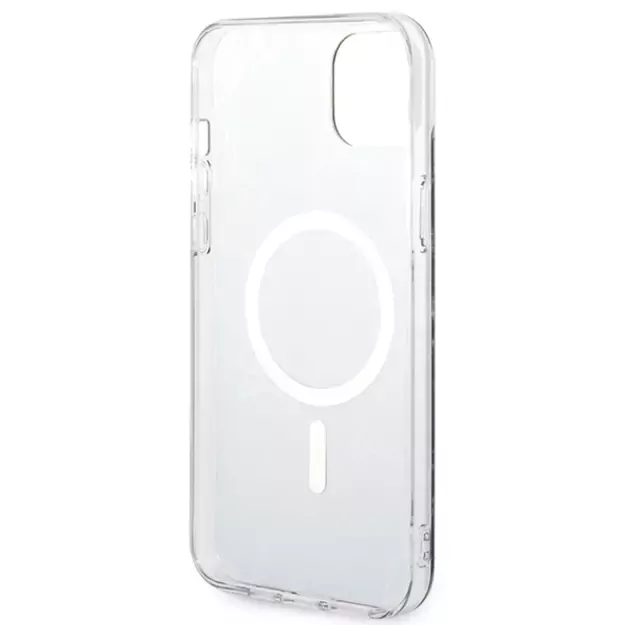 Set Guess GUBPP14SHMEACSK Case+ Charger iPhone 14 6.1  black/black hard case Marble MagSafe 16