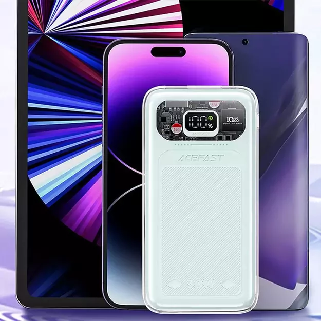 Acefast powerbank 10000mAh Sparkling Series fast charging 30W green (M1) 4