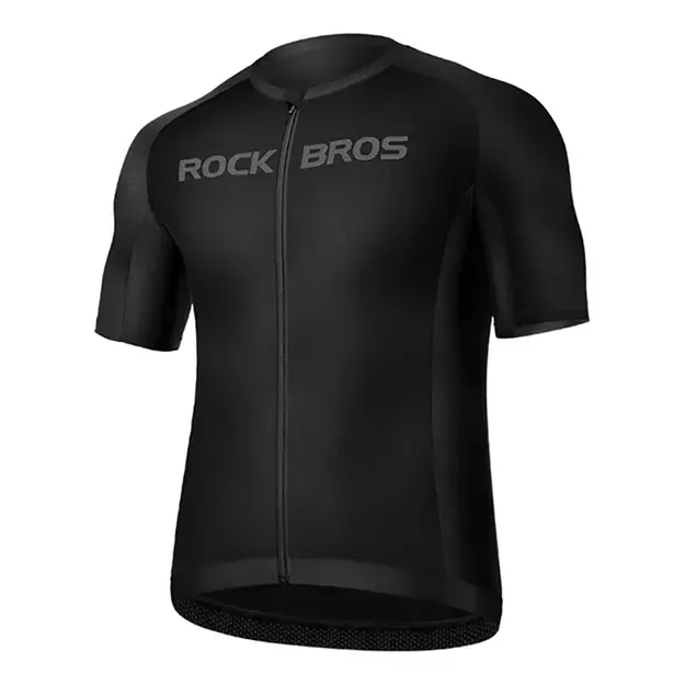 Rockbros 15120002005 Cycling Jersey with Short Sleeves XXL - Black