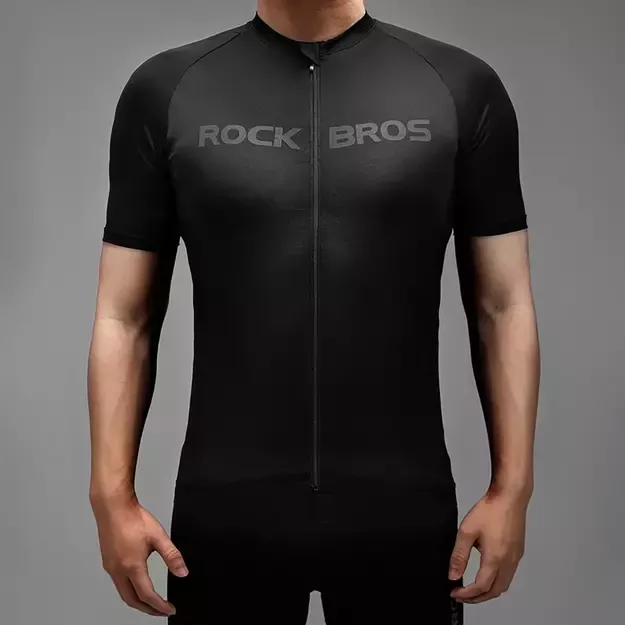 Rockbros 15120002005 Cycling Jersey with Short Sleeves XXL - Black 9