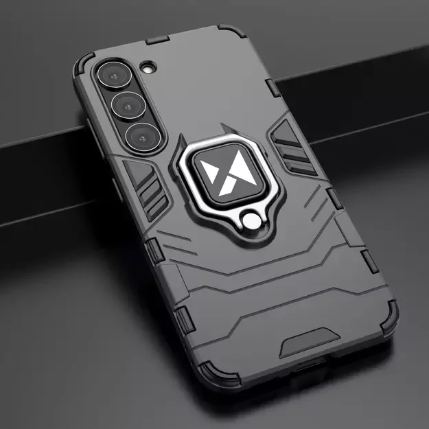 Wozinsky Ring Armor case for Samsung Galaxy S23+ armored cover magnetic holder ring black 21