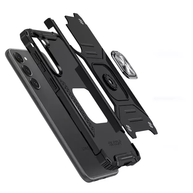 Wozinsky Ring Armor case for Samsung Galaxy S23+ armored cover magnetic holder ring black 1