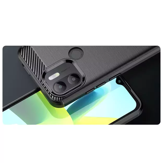 Carbon Case case for Xiaomi Redmi A1+ flexible silicone carbon cover black 7