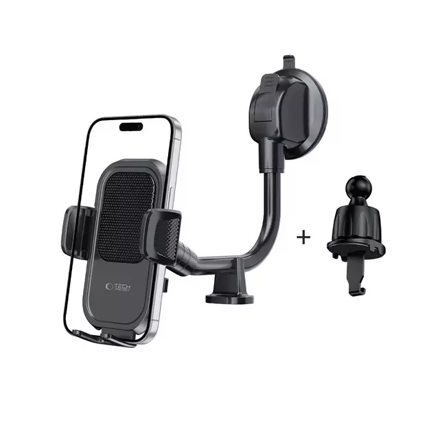 Tech-Protect V8 Car Holder for Dashboard, Windshield or Air Vent Mount - Black 1