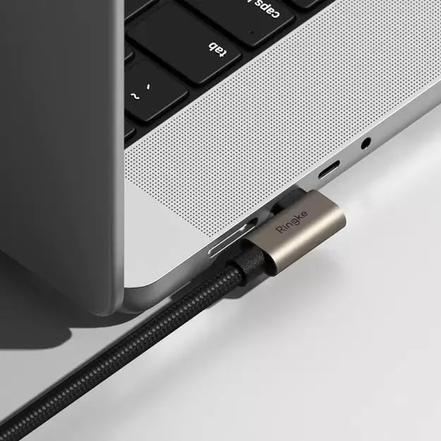 Ringke 3.2 gen. 2x2 USB-C, PD 3.1 240W 2m angled cable - black 5