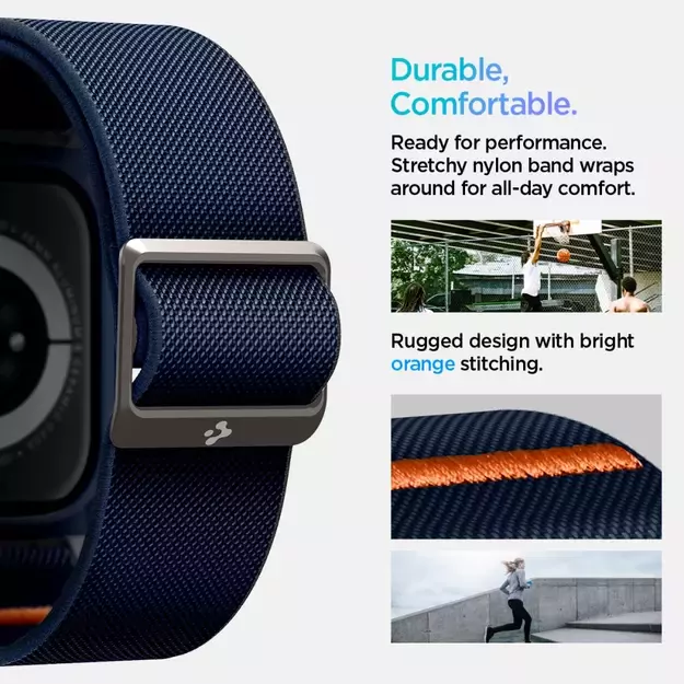 Spigen Lite Fit &quot Pro&quot  Strap for Apple Watch 10 46mm - Navy Blue 22