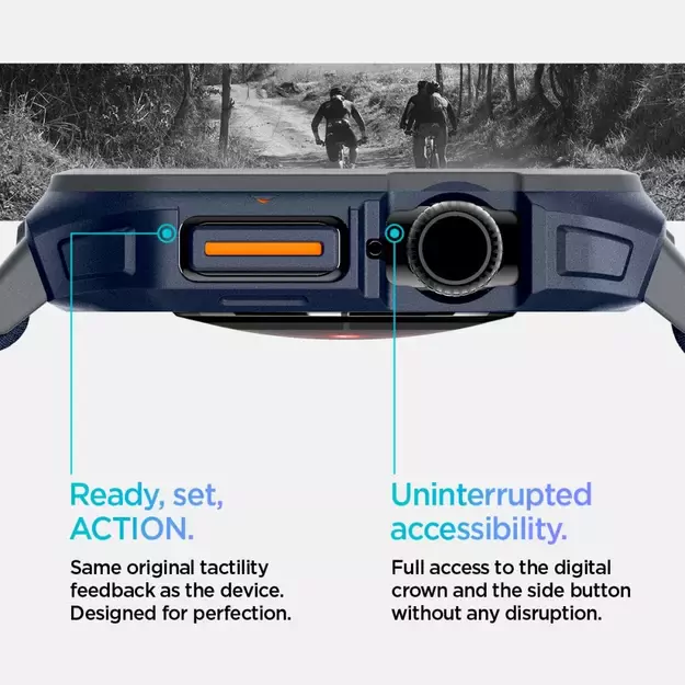 Spigen Lite Fit &quot Pro&quot  Strap for Apple Watch 10 46mm - Navy Blue 26
