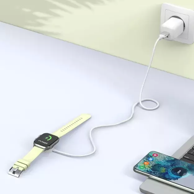 Tech-Protect UltraBoost USB-A Inductive Charger for Apple Watch 1m - White 7