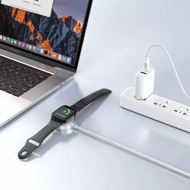Tech-Protect UltraBoost USB-A Inductive Charger for Apple Watch 1m - White 6