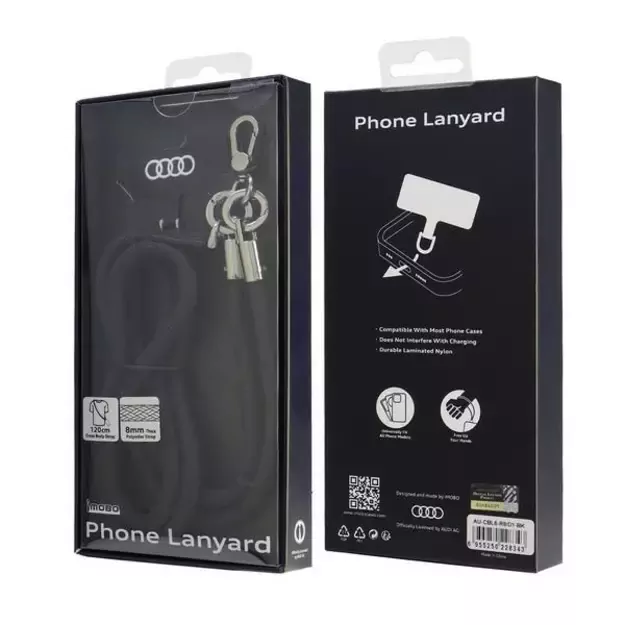 Audi Crossbody Leash Universal 120cm x 6mm - Black 2