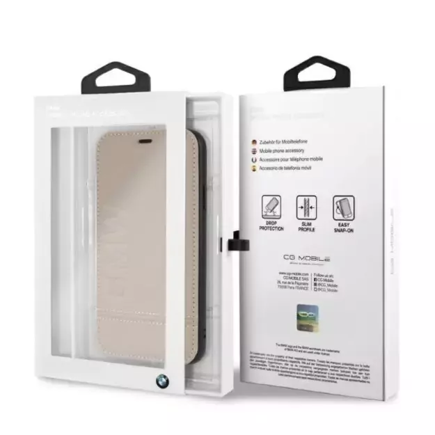 BMW Logo Imprint iPhone Xr Case - Beige 10