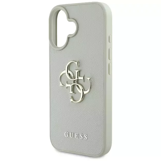 Guess Grained Big 4G Logo Small Classic Logo case for iPhone 16 - green 5