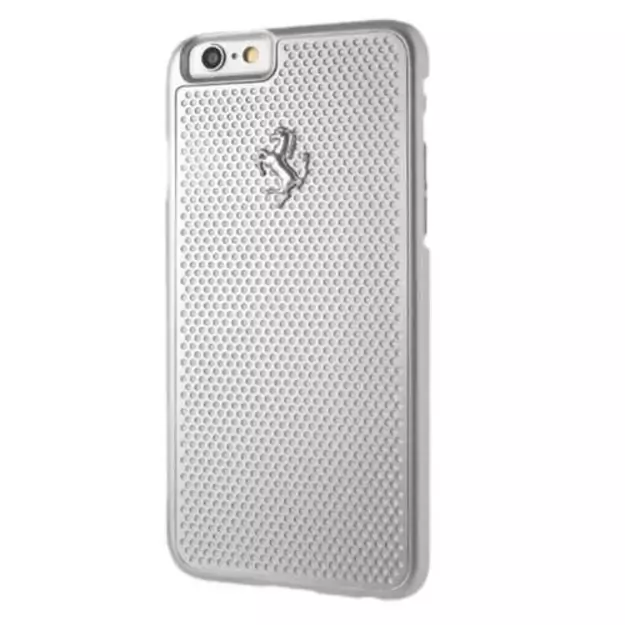 Ferrari Perforated Aluminum case for iPhone 6 / 6S - silver