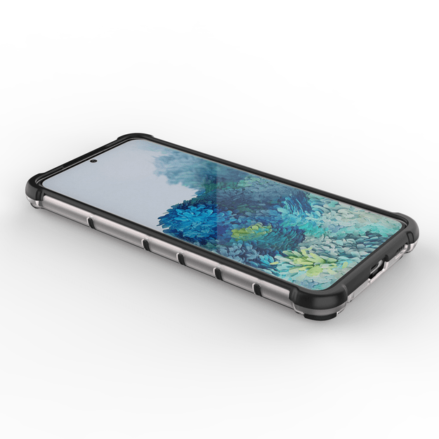 Honeycomb Case armor cover with TPU Bumper for Samsung Galaxy S21+ 5G (S21 Plus 5G) transparent 8