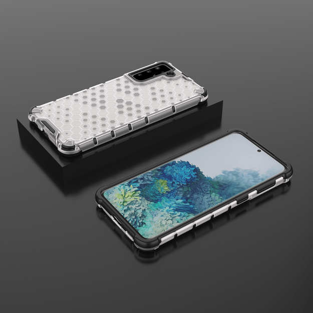 Honeycomb Case armor cover with TPU Bumper for Samsung Galaxy S21+ 5G (S21 Plus 5G) transparent 10
