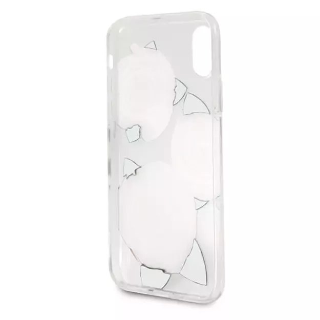 Guess Flower Desire Red Rose iPhone X Case - Transparent 11