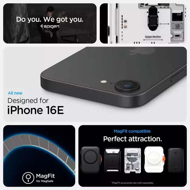 Spigen Ultra Hybrid MagSafe Case for iPhone 16e Neo One - Clear 26