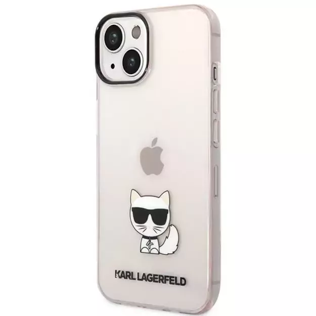 Karl Lagerfeld Transparent Choupette Body Case for iPhone 14 Plus / 15 Plus 6.7&quot  - Pink 8